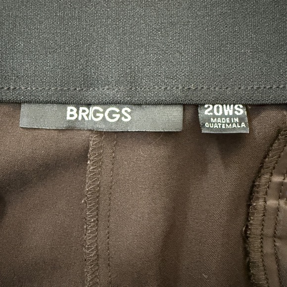 Briggs Women's Brown Wide Leg Pants Trousers Size 20WS - Picture 9 of 13
